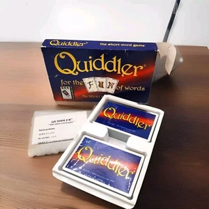 Juego de cartas vintage QUIDDLER; para la diversión de las palabras.  Tarjetas usadas nunca usadas - Imagen 1 de 6