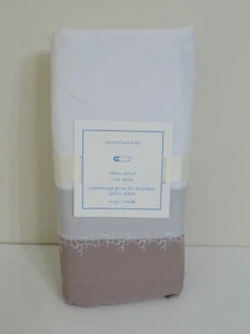 POTTERY BARN BABY ZEBRA SAFARI CRIB SKIRT NEW  - Picture 1 of 2