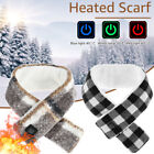 Heated Scarf Heated Neck Wrap Electric Plaid Scarf Soft Winter Scarves 3 ??