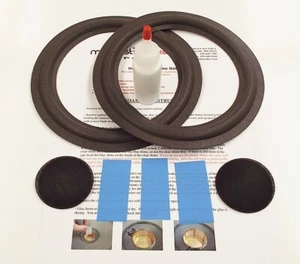 Bang & Olufsen S45 8" Woofer Foam Speaker Kit w/ Shims & Dust Caps! - Picture 1 of 2