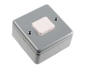 RS 246-9619 2 gang metal clad switch. - Picture 1 of 2