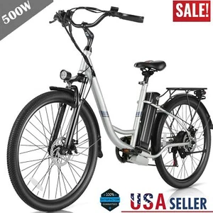 500W 26In Electric Bike Commuting Bicycle 48V Removeable LI-Battery City EBike、、 - Picture 1 of 32