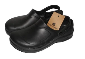 Shoes For Crews Clogs Men's Sz 5 Women's Sz 7 Zinc Black Brand New - Picture 1 of 10