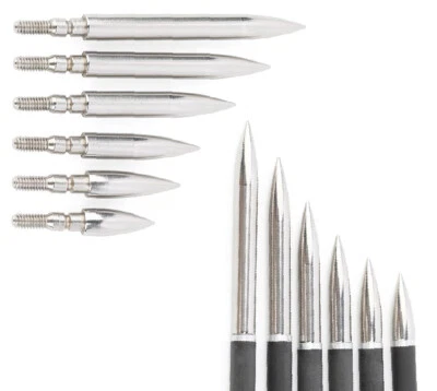 12Pcs 100-300gr Archery Arrowheads Broadhead Screw Bow Field Points Hunting  - Image 1 of 4