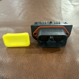 DEUTSCH I.P.D DRC23-24P Connector PCB MOUNT HEADER RIGHT ANGEL 24 Position #B21A - Picture 1 of 8