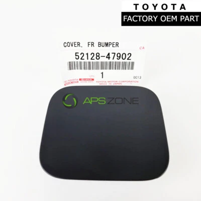 PARAGOLPES DELANTERO IZQUIERDO ORIGINAL TOYOTA PRIUS V 2012-2014 CUBIERTA DE OJO DE REMOLQUE OEM 52128-47902 Foto 1 de 3