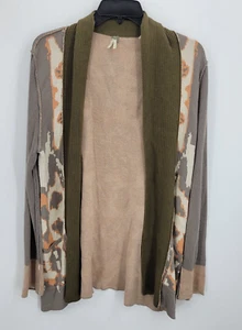BKE Buckle Cardigan Pullover Damen Large grün hellbraun orange aztekisch Southwestern - Bild 1 von 8