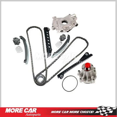 Kit de cadena de distribución juego de bomba de agua de aceite para 97-01 Ford F-150 E-350 Econoline 5,4 L V8 Foto 1 de 4