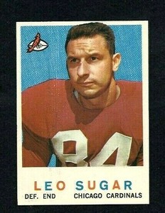 NMT 1959 Topps Football #154 Leo Sugar RC.