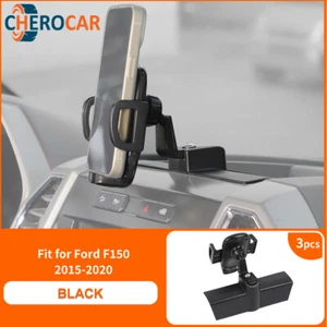 Black Dashboard Cellphone Holder Mount Car Phone Holder for 2015-2020 Ford F150 - Picture 1 of 9