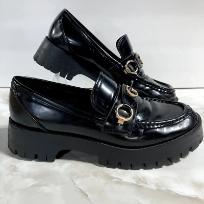 Zapatos Guess Negro Suela Gruesa Plataforma Academia Gótico Grunge Y2K Talla 8.5 Foto 1 de 4