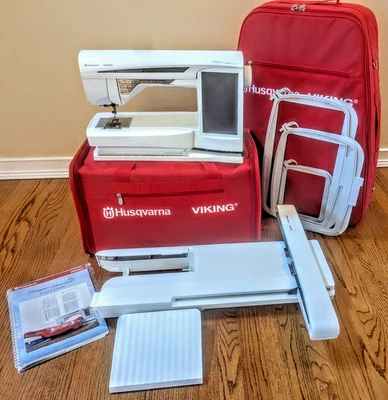 HUSQVARNA VIKING DESIGNER DESIGNER DIAMOND SEWING EMBROIDERY MACHINE W/4D DONGLE - Image 1 of 4