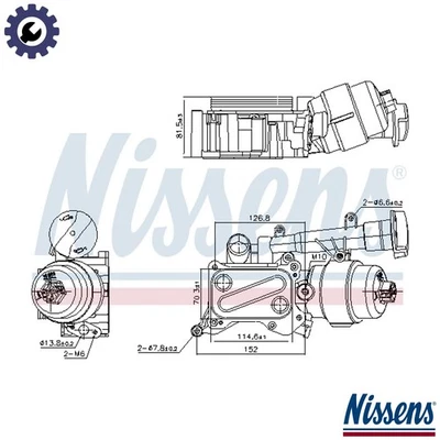 OIL COOLER ENGINE OIL 91346 FOR SUZUKI WAGON/R+ SWIFT/III/IV SPLASH IGNIS 1.2L - Image 1 of 4