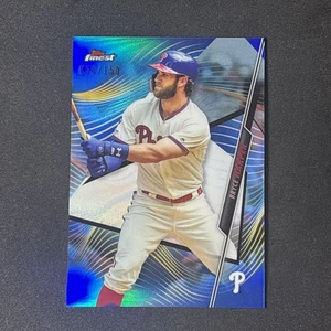 2020 Topps Finest Bryce Harper /150 Blue Refractor #3 Phillies - Picture 1 of 2