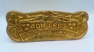 Ron Lee's World of Clowns Gold Dealers Plaque Advertising Store Signage ~ Heavy - Picture 1 of 3