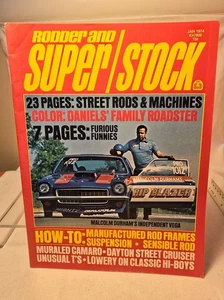 VTG Rodder and Super Stock Magazine JAN 1974 PRO STOCK VEGA DRAG RACING HOT ROD - Bild 1 von 5