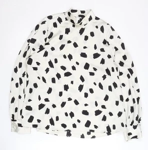 New Look Women's Black & White Animal Print Blouse - Picture 1 of 12