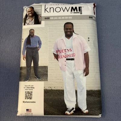 New FF Know Me sewing pattern ME2018  Men’s Shirt & Pants Size BB (44-52) Julian - Image 1 of 4