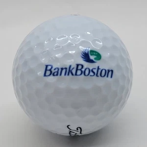 Bank Boston Logo Golf Ball Collectible White Titleist #2 DT 2-Piece - Picture 1 of 3