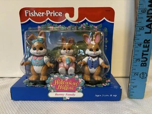 Fisher Price Hideaway Hollow Bunny Family Figures Fisher Price 1996 New Sealed - Picture 1 of 14