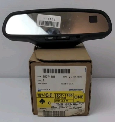 2003-2006 GMC Chevy Rear View Mirror Temp OEM 15071186 Sierra 015322 Silverado - Image 1 of 4