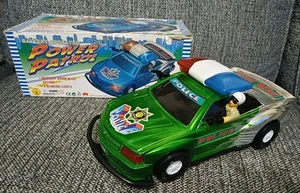 Vintage Power Patrol Police Car Lights & Sounds Soon ChengToys Working Boxed 11" - Picture 1 of 17