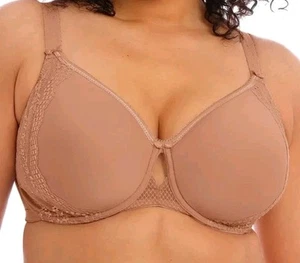 ELOMI CHARLEY FULL FIGURE SPACER UNDERWIRE BRA EL4383 CINNAMON SIZE 44I - Picture 1 of 7