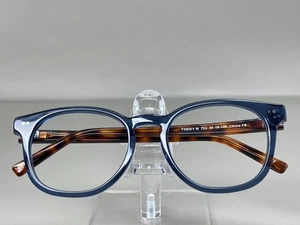 Warby Parker Sunglasses FRAME Toddy W 752 51-19-145 Clear Blue Brown FRAMES ONLY - Picture 1 of 13