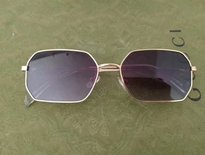 PRADA PR A51S ZVN30C Pale Gold Grey Gradient Women's 58 mm Sunglasses *Read* - Picture 1 of 20