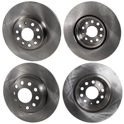 Front & Rear Brake Disc Rotors for VW Sedan Volkswagen Tiguan Limited CC Audi Q3 - Image 1 of 4