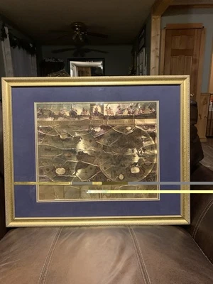 Mapa de parede Blaeu estampa latina, molduras guildas, velho mundo 24x30 - Imagem 1 de 2