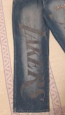 Pantalones de mezclilla vintage UNK Denim NBA Lakers Kobe Bryant Los Angeles #8 novato y2k Foto 1 de 4
