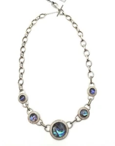 Judith Jack 131504 Silver/Swarovski Chain Statement Necklace - Picture 1 of 1