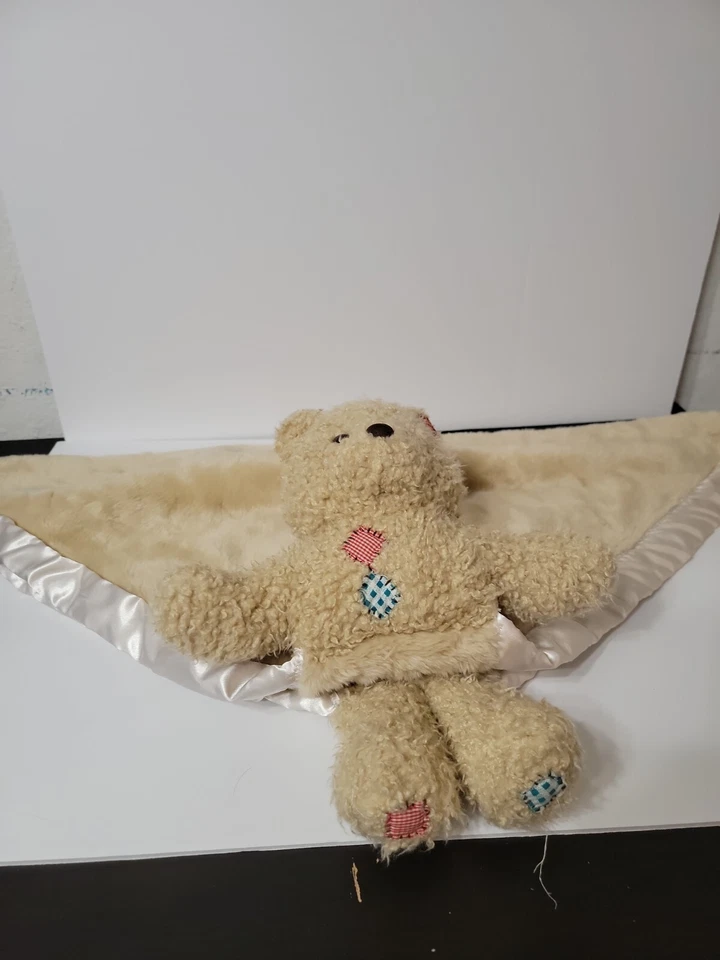 "Manta My Banky Baby Lovie Lovey 15"" Billy Button Bear borde satinado" Foto 1 de 4