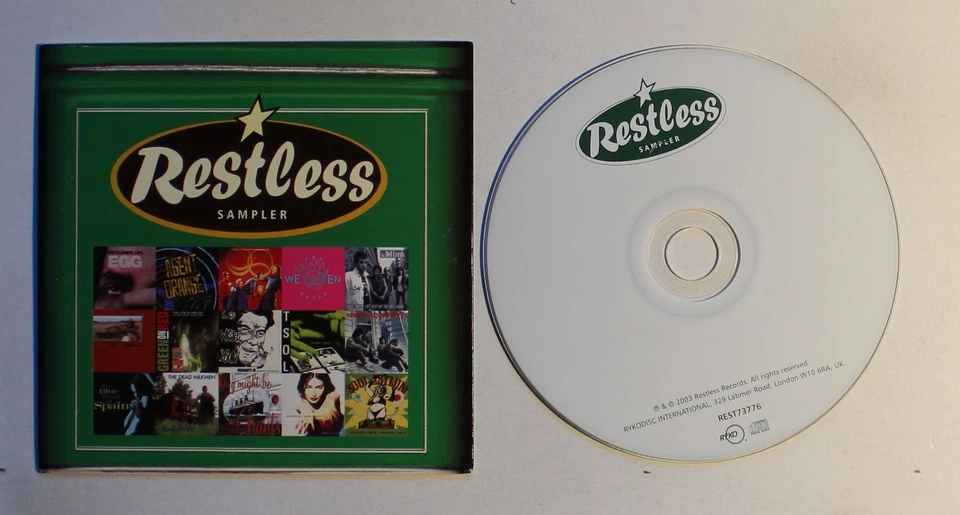 Restless Sampler UK Cardcover CD 2003 Flaming Lips Agent Orange Devo Ween TSOL - Bild 1 von 1