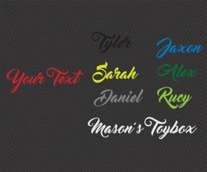 Custom Name Wall Door Sticker Calligraphy Cursive Removable Decal 10~160cm - Bild 1 von 11