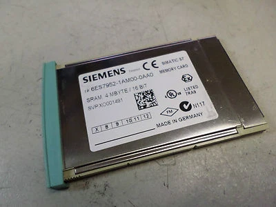 SIEMENS SIMATIC MEMORY CARD S7-400 -- 4MBYTE 16BIT - 6ES7 952-1AM00-0AA0 - Image 1 of 4