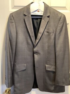 Men’s Gray Suit - 40R Blazer, 34”/32” Pants - Picture 1 of 6