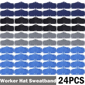 24-Pack Washable Hard Hat Sweatband Liner: Reusable Snap Sweat Band - Picture 1 of 22
