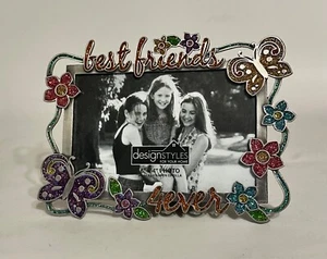 Best Friends Forever / 4Ever Pewter Photo/Picture Frame VERY NICE 4x6 Photo - Picture 1 of 2