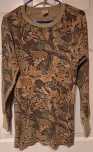 Camisa de punto térmico camuflada vintage Bill Jordans Advantage para hombre talla XL hecha en EE. UU. - Imagen 1 de 5