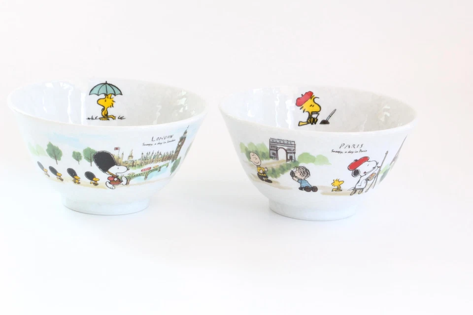 NEU Snoopy London Paris Reisschalen 2er Set - Bild 1 von 1
