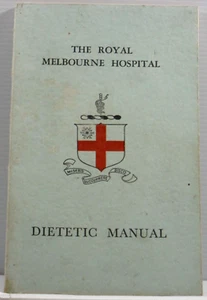 The Royal Melbourne Hospital Dietetic Manual vintage paperback 1950 food health - Picture 1 of 13