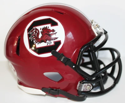 2021 South Carolina Gamecocks Custom Riddell Mini Helmet vs Vanderbilt - Image 1 of 3