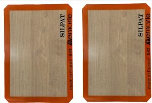 Silpat Silicone Pack of 2 Non-Stick Baking Mat Cookie Size 12x17" New France