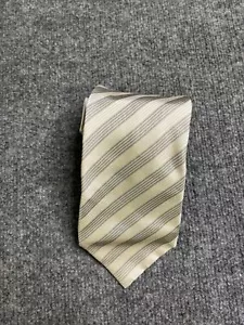 KENZO PARIS Men's 100% Silk Necktie ITALY Designer STRIPED Gray - Picture 1 of 4
