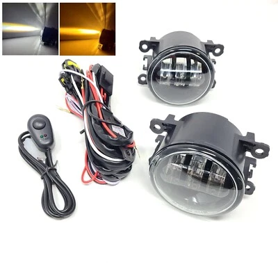 Белые/желтые светодиодные противотуманные фары прозрачные линзы для Acura ILX 2013-2017 годов выпуска с проводным переключателем - Изображение 1 из 4