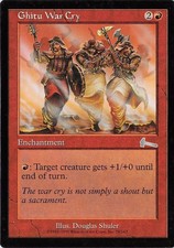 Ghitu War Cry *PLAYSET* Magic MtG x4 Urza's Legacy SP