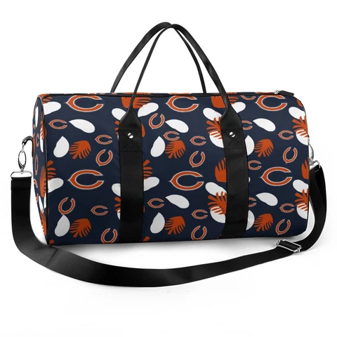 Chicago Bears Travel Handbag Sport Gym Bag Large Capacity Print Style Bag Cover