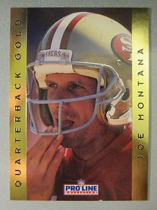 1992 Pro Line Portraits QB GOLD #14 Joe Montana - Picture 1 of 2